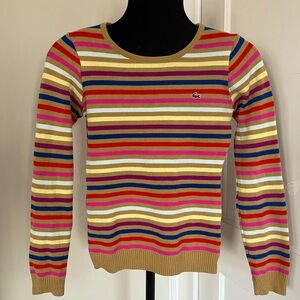Lacoste Multicolor Striped Crew Neck Sweater